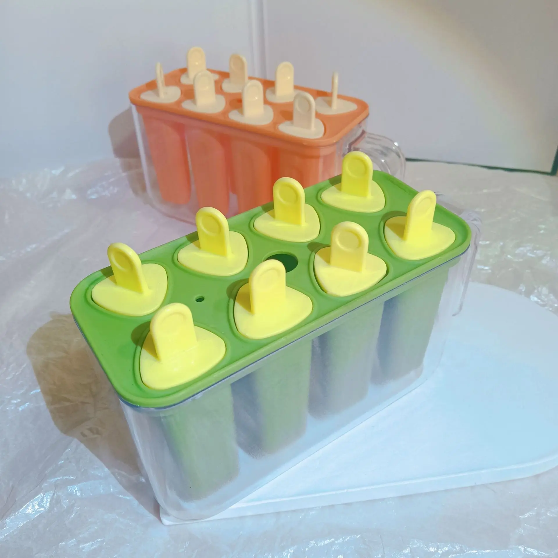 

Popsicle Molds 8 Pieces Silicone Ice Pop Molds BPA Free Popsicle Mold Reusable Easy Release Ice Pop Make