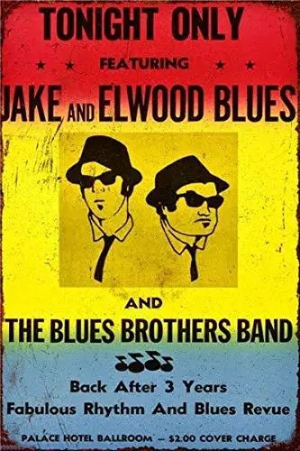 Металлическая жестяная вывеска Blues Brothers Band Pub Home Винтаж Ретро Плакат Кафе Арт 8 &quotx