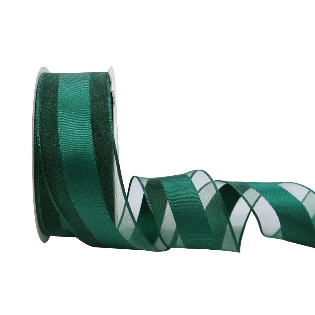 

5 10 25 Yards/Roll 38mm Green Satin Organza Ribbon for Gift Wrapping Accessories Christmas Decoration Bows for Crafts 2209