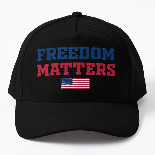 

Freedom Matters Baseball Cap Hat Snapback Hip Hop Outdoor Fish Solid Color Casual Summer Mens Spring Boys Sun Black Bonnet