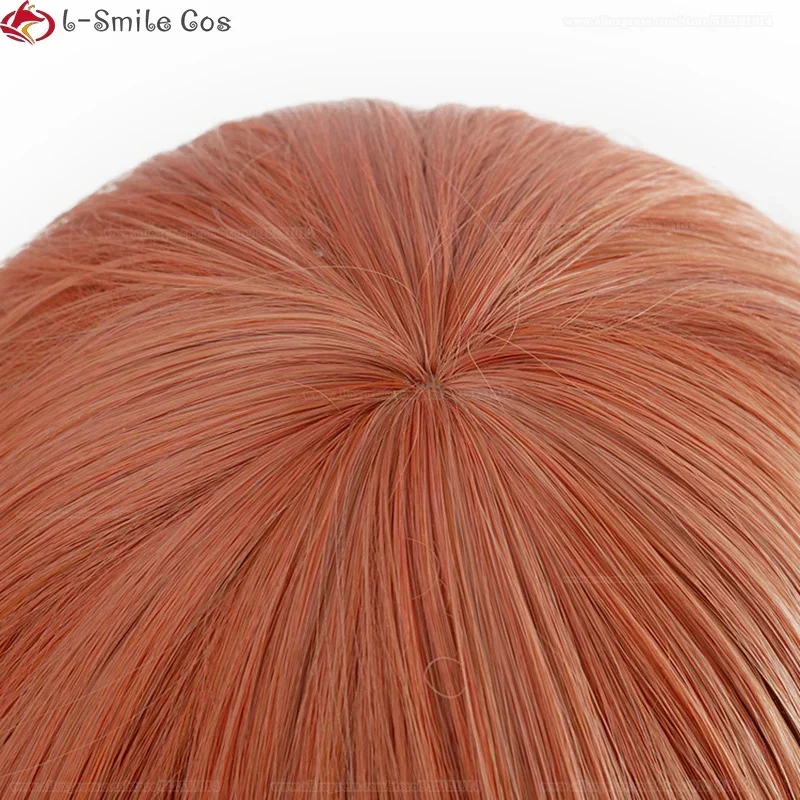 Новый аниме Бензопила Человек Ангел Дьявол Косплей Парик Оранжевый Вьющийся