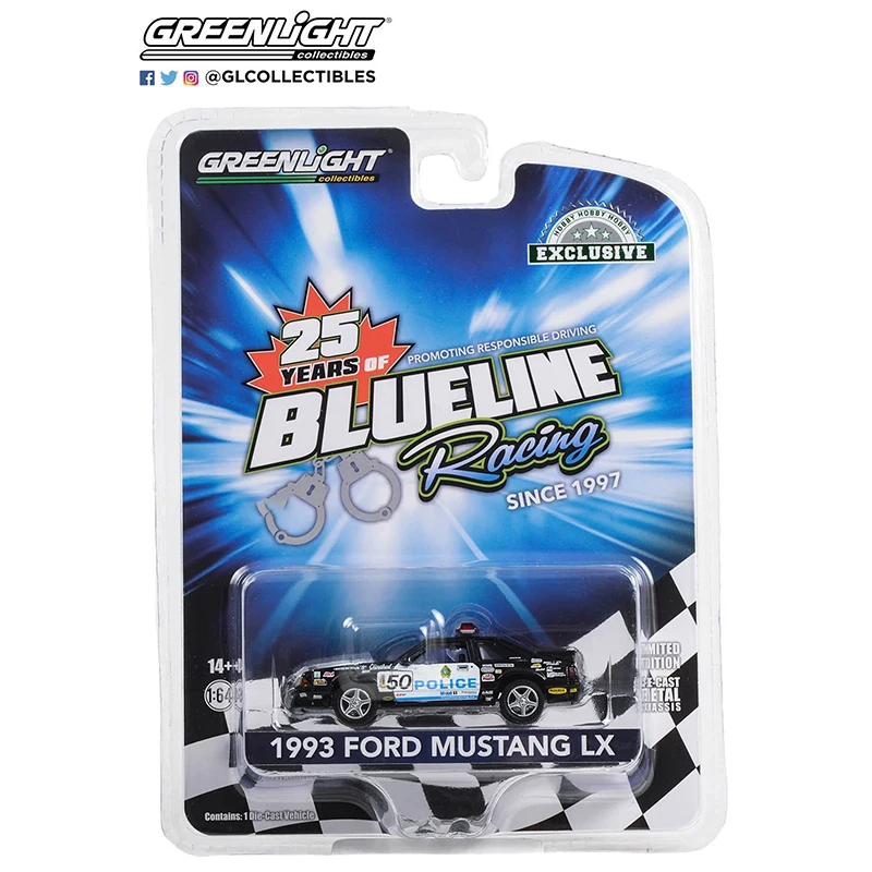 Greenlight 1/64 пропорция новый стиль Ford Mustang LX Dodge B-100 серии литая под давлением модель