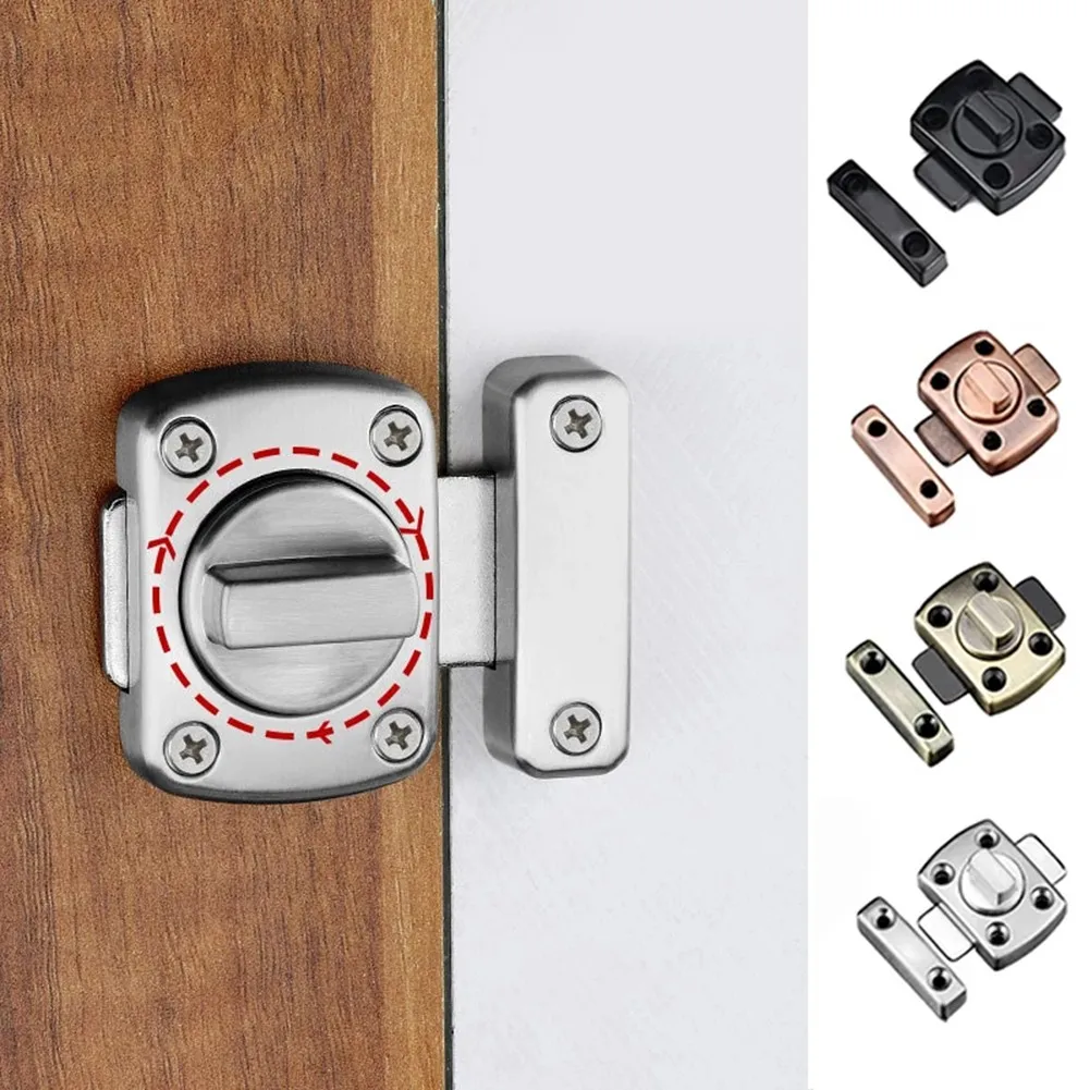 

Silver/Red/Green/Black Zinc Alloy Anti-theft Door Lock Buckles Cast Hook Door Latch Toilet Doors Right Angle Sliding Gate Lock