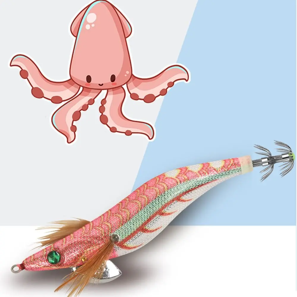 

1pc fishing tackle wood shrimp lures 2023 13cm 21g jigs fishing bait lead sinker explosive hook squid hook lifelike