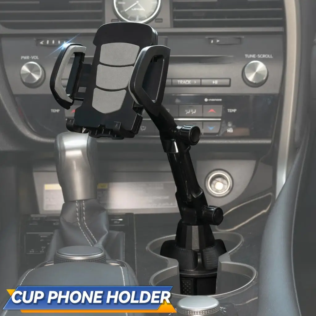 

Universal Car Cup Holder 360° Mount Stand Mobile Cell Phone Support Adjustable Cup Phone Mount Bracket for Samsung iphone GPS