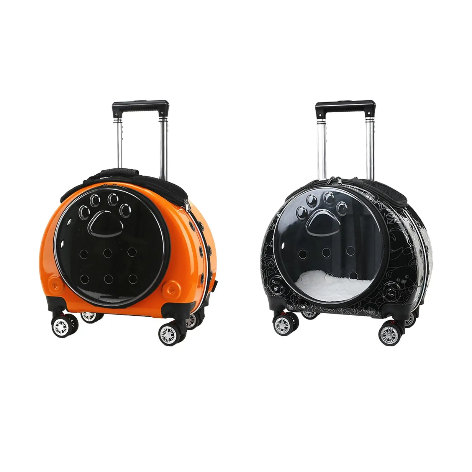Pet Trolley Case with Silent Wheels Going Out Backpack Pet Rolling Carrier