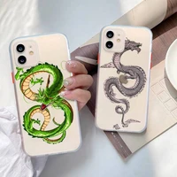 fashion dragon animal pattern phone case for iphone x xr xs 7 8 plus 11 12 13 pro max 13mini translucent matte shockproof case
