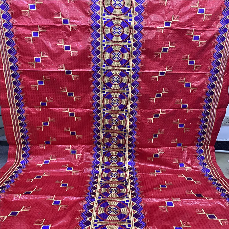 

5 ярдов/Лот, жаккардовая ткань для платья, базин богатый брод, Африканский воротник, вышитые бусины для ткани, материал для вечерние ринки, св...