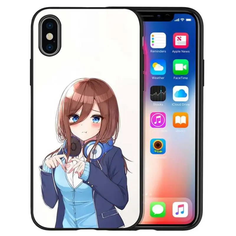 Чехол для телефона с милой девушкой Накано Мику IPhone 12 Pro X XS Max XR 7 8 Plus Mini 11 SE 2020 |