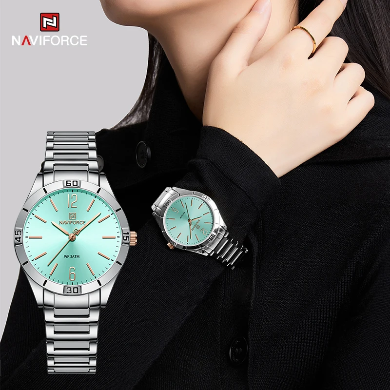 

NAVIFORCE Women Watches Elegant Ladies Fashion Creative Quartz Wristwatch With Diamonds Watch Waterproof Clock Relogio Feminino