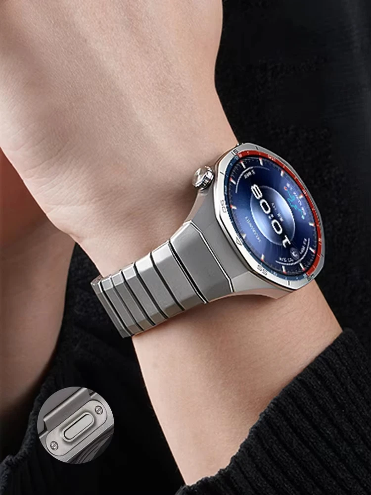 Фото Официальные титановые ремешки 1:1 для Huawei Watch GT 6 Pro, браслет без зазоров, аксессуары для умных часов Huawei Watch GT6 Pro. №1