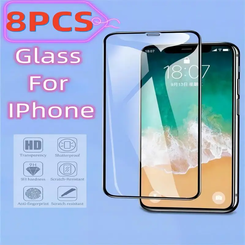 

Закаленное защитное стекло для IPhone Mini X XR XS Max 14 12 13 11 Pro Max
