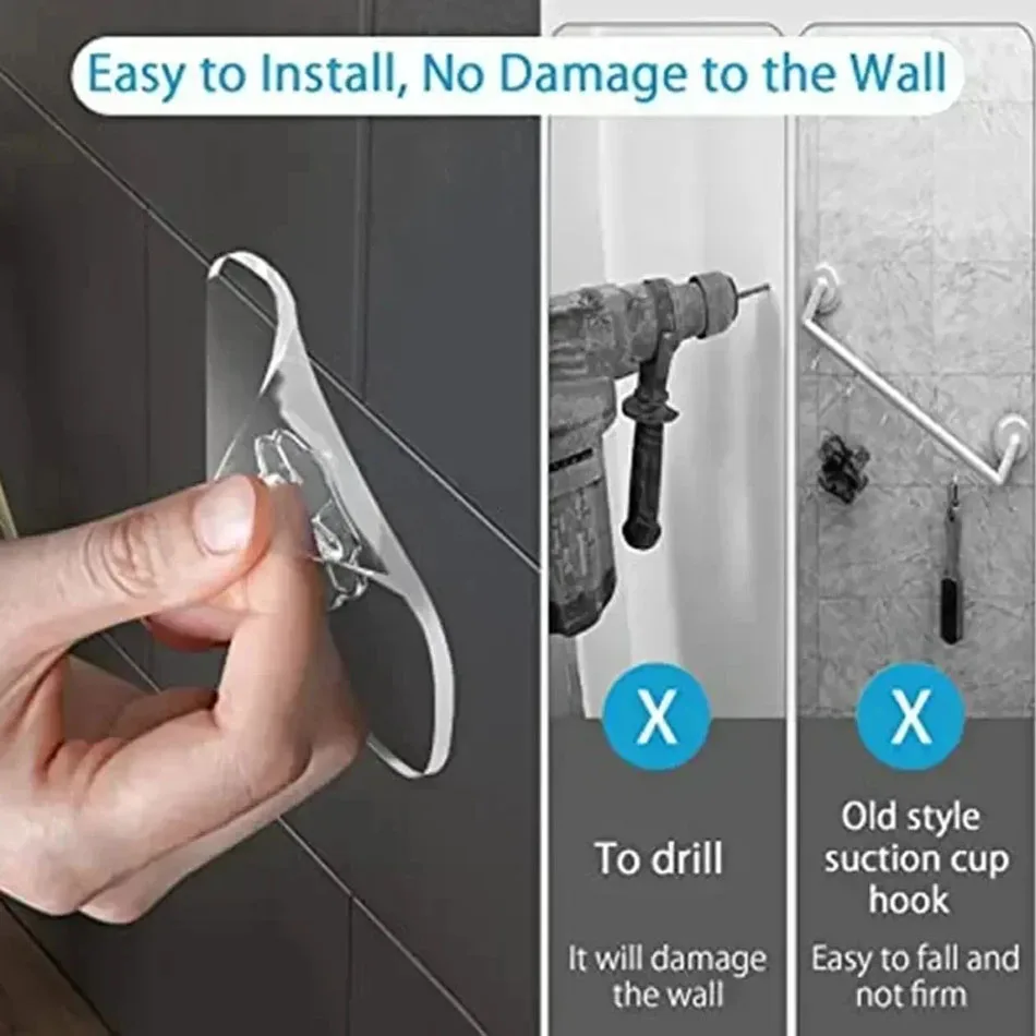 5/10/20 шт. крючок на дверь крючки стену прозрачные противоскользящие не