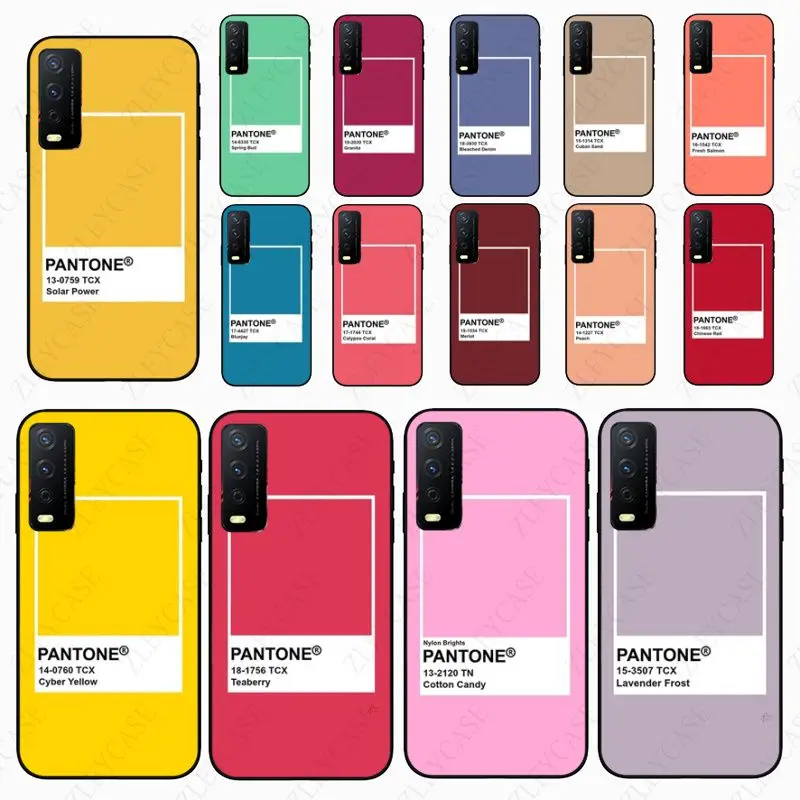 Чехол для телефона funda Pantone ярких цветов vivo Y35 Y31 Y11S Y20S 2021 Y21S Y33S Y53S V21E V23E Y30 V27E 5G чехлы