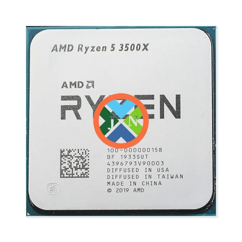 Used AMD Ryzen 5 3500X R5 3500X 3.6 GHz Six-Core Six-Thread CPU Processor 7NM 65W L3=32M 100-000000158 Socket AM4