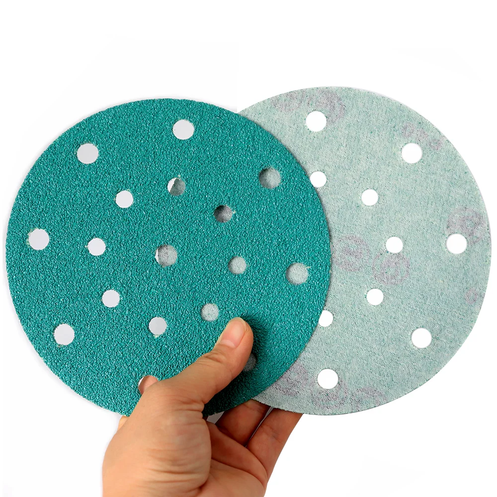 Шлифовальные диски с 17 отверстиями 6 дюймов 20 шт. сверхмощные липучкой 150 мм