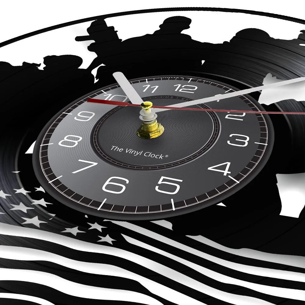 Настенные часы в стиле милитари военные настенные с американским флагом