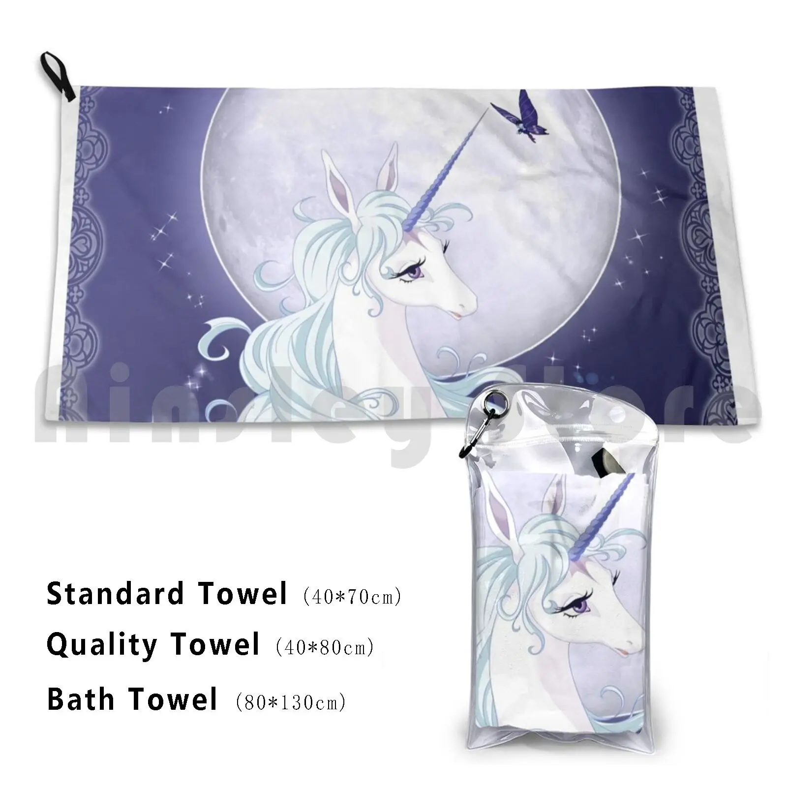 

Full Moon Unicorn Custom Towel Bath Towel The Last Unicorn Unicorn Unicorns