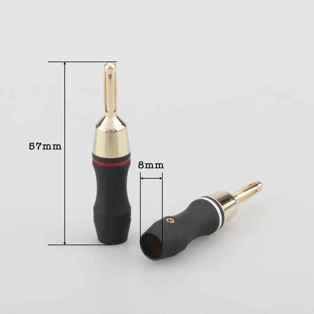 8xAudiocrast BL002 позолоченный штекер типа банан Hi-Fi