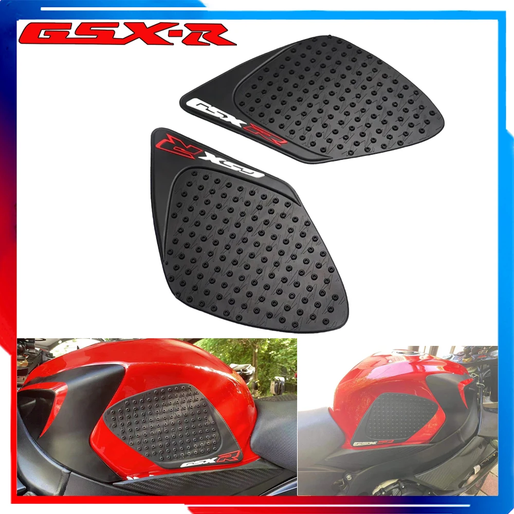 Купи For SUZUKI GSR 600 06-10/ K7 GSXR 1000 07-08 Tank Traction Pads Motorcycle Side Decal Gas Knee Grip Protector Anti Slip Sticker за 701 рублей в магазине AliExpress