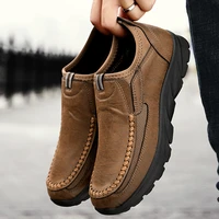 men casual shoes loafers sneakers 2022 new fashion handmade retro leisure loafers shoes zapatos casuales hombres man shoes