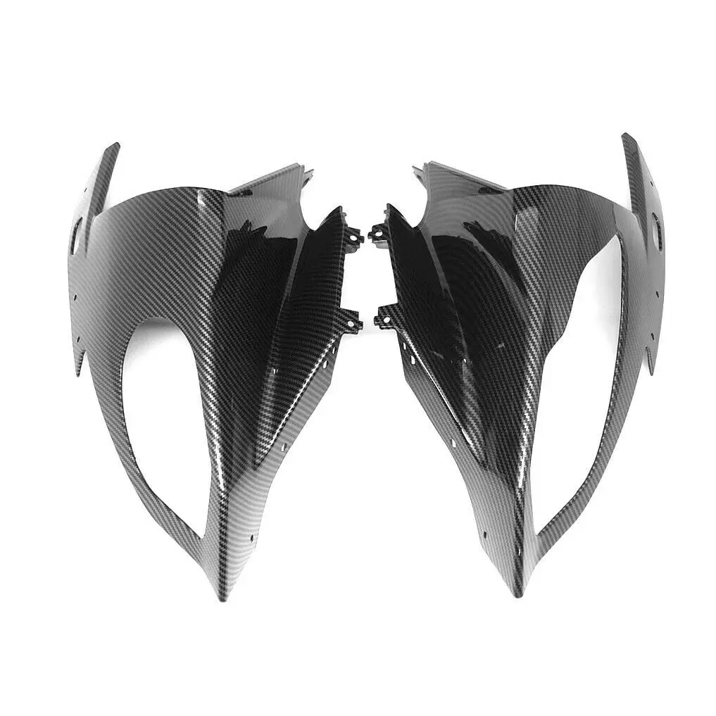 

For BMW S1000RR 2015-2019 Motorcycle Accessories Hydro Dipped Carbon Fiber Finish Upper Front Nose Headlight Cover Fairing
