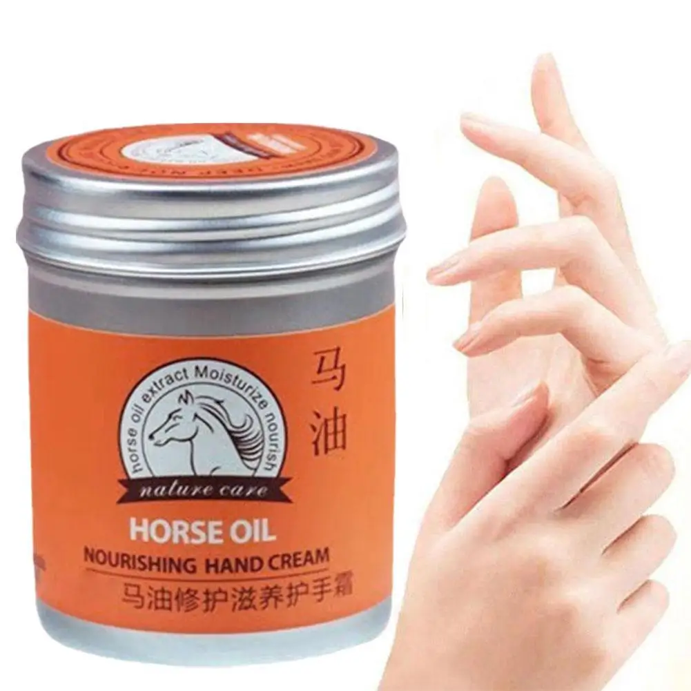 

1pc Moisturizing Horse Oil Hand Cream Preventing Dryness Hand Care Hydrating Cream Anti-Cracking Nourishing Hand Cream 80g