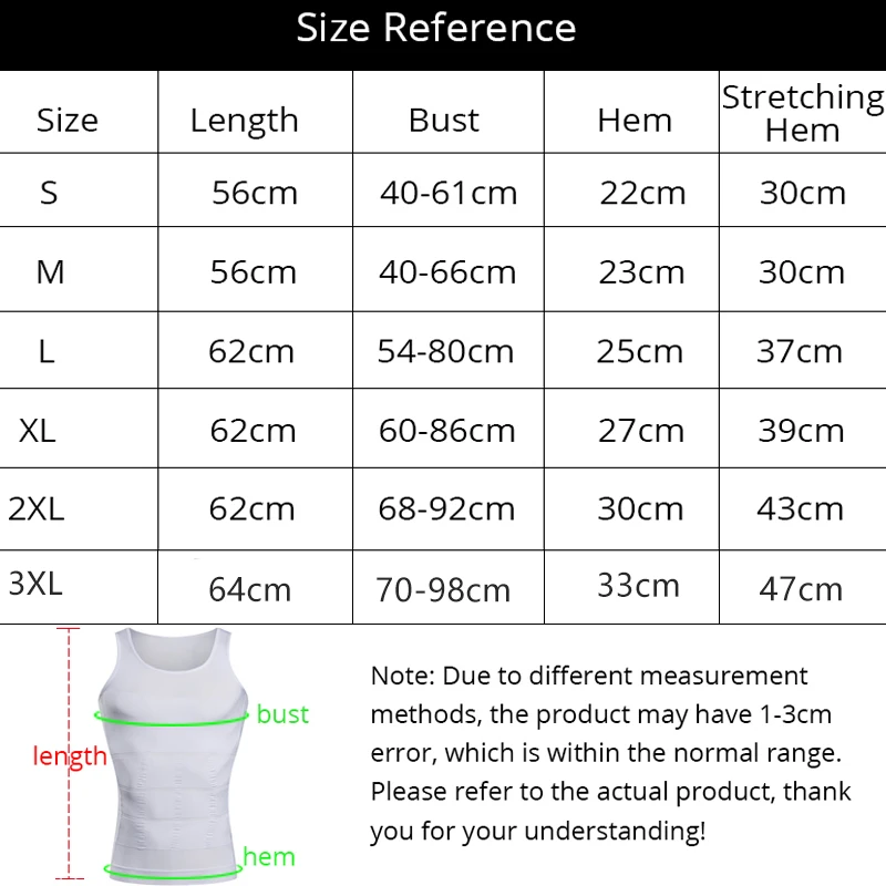 Sports Vest Men's Slimming Body Shapewear Corset Vest Shirt Compression Abdomen Tummy Belly Control Slim Waist Cincher Underwear