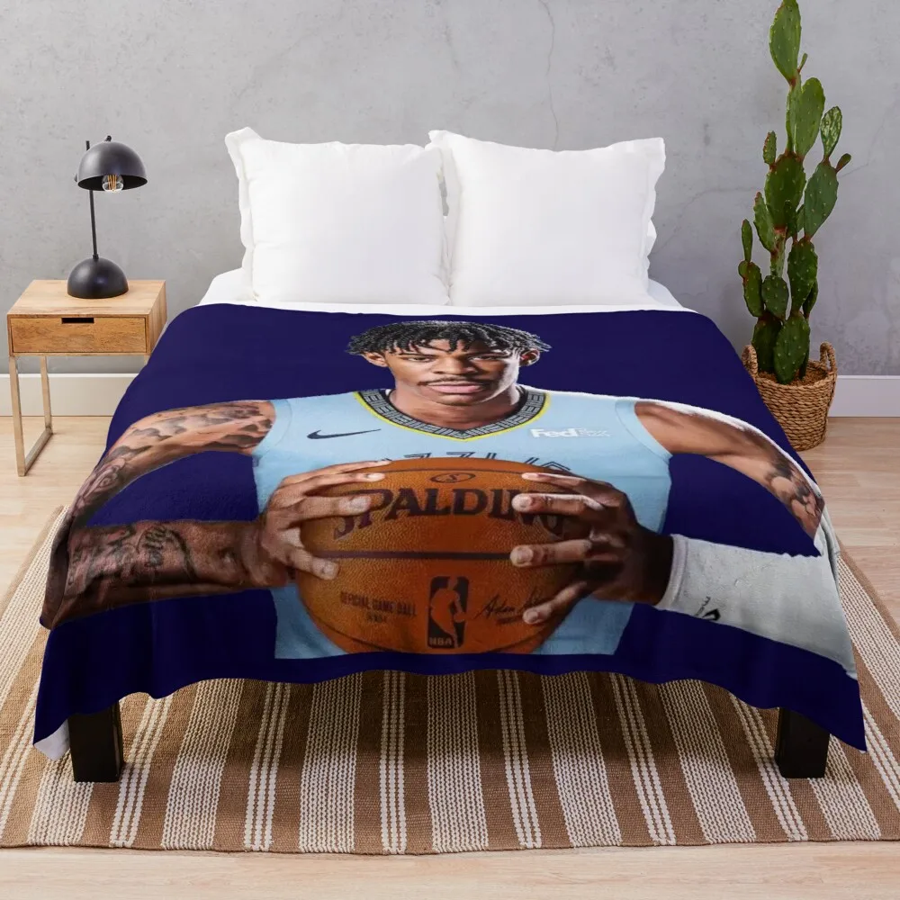 

Одеяло с мордочкой Ja Morant, милое одеяло, Роскошное дизайнерское одеяло