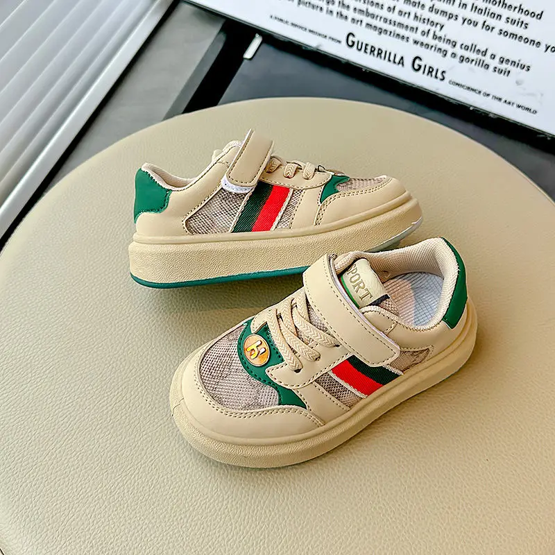 

New Goods Breathable White Shoes Trendy ShoesCasual Shoes Children's Sports Mesh Surface Sneakers Boy Comfortable Net Shoes Wild