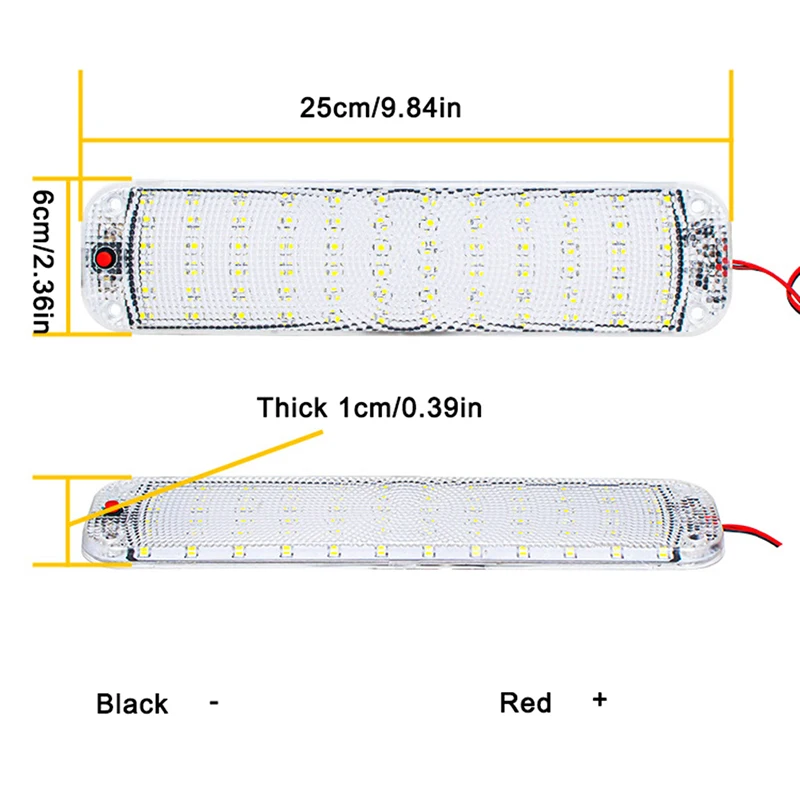 Лампа для чтения салона автомобиля 72 дюйма 12-24 В