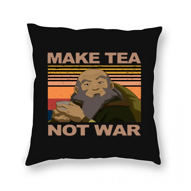 

Чехол с принтом аниме Make Tea Not War, модный дышащий Повседневный объемный Чехол-подушка для шеи