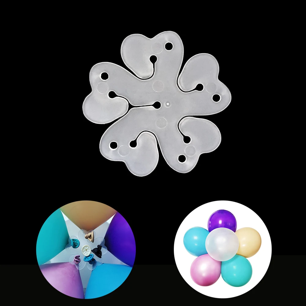 

5Pcs Balloon Plum Clip Flower Sealer Balloon Accessories Birthday Wedding Party Plastic Clip