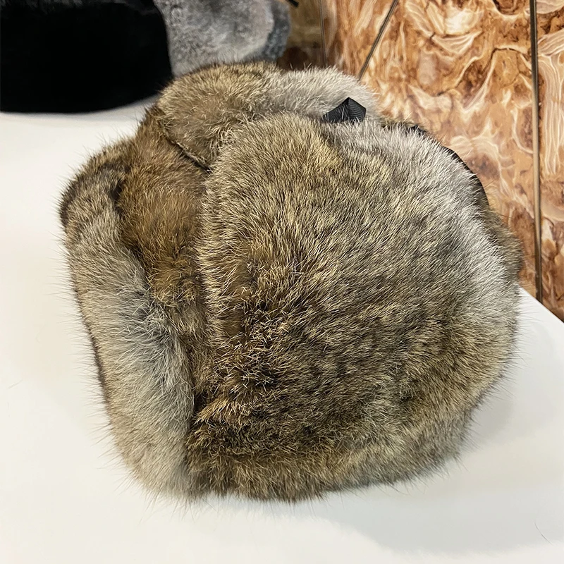 Горячая Распродажа Мужская Уличная теплая Защитная шапка для ушей Черная зимняя