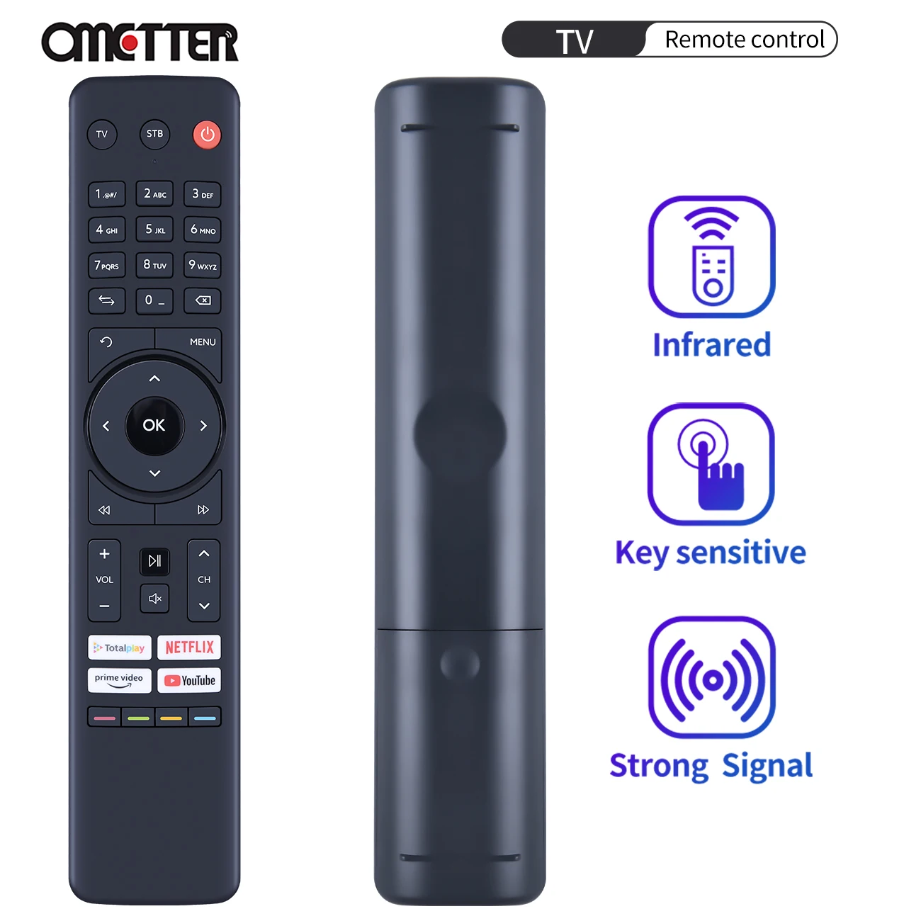 

New Remote Control for Totalplay TV Alexa Decoder With Apps T4HIU2014/38K