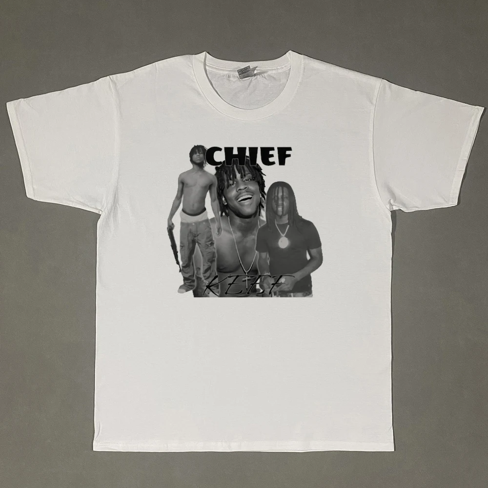 Chief Keef Hip Hop Oversized T Shirt  Mens Summer Fashion Short Sleeve Clothing Shirt Aesthetic Camisas