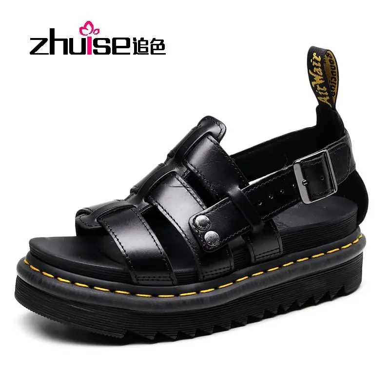 

Fashion Sandals Women's Lightweight Thick Soles Plus Roman Sandals Men's And Women's Casual Buckle Beach Shoes