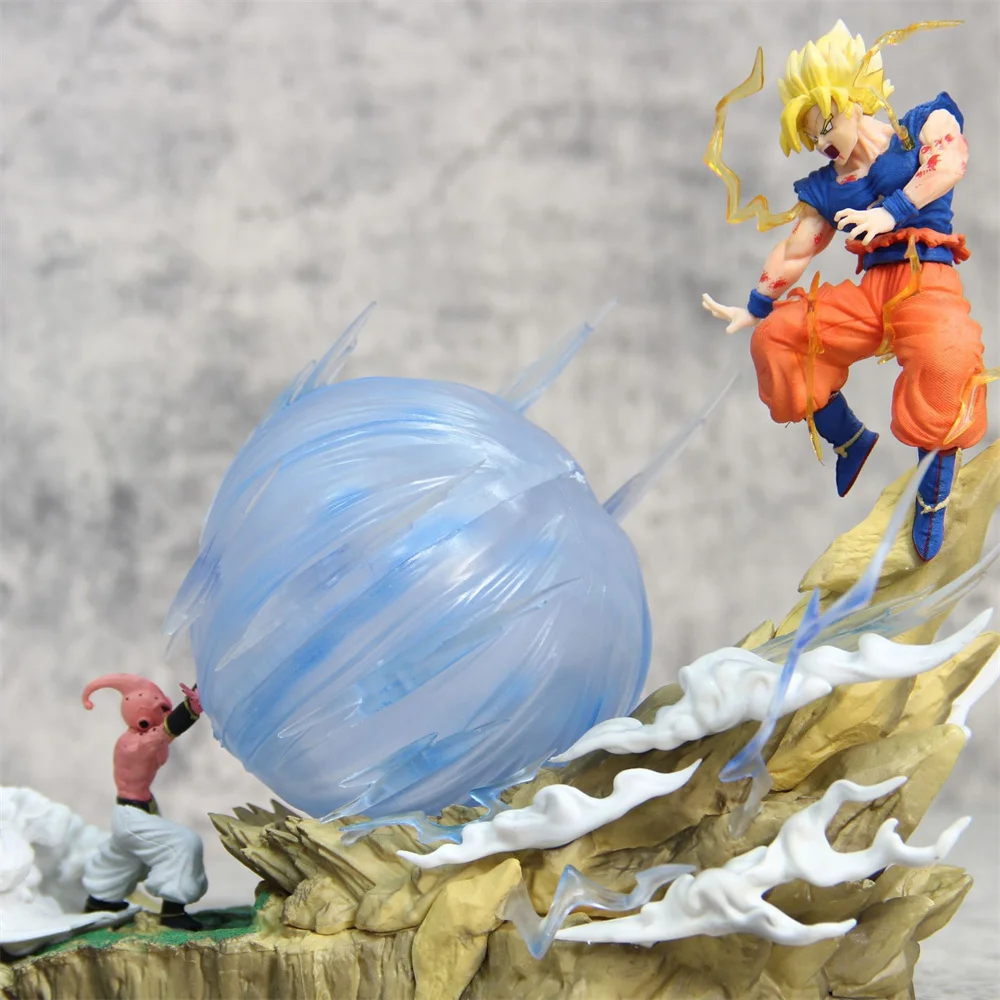 

Anime Dragon Ball Z Super Saiyan Son Goku VS Majin Buu GK PVC Action Figure Collectible Model Doll Toy 21cm