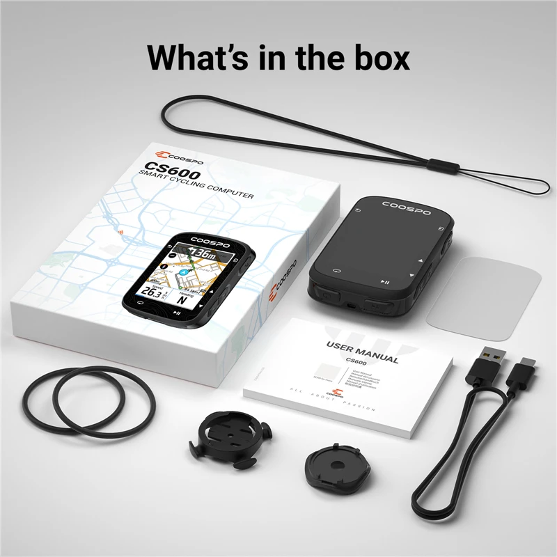 COOSPO CS600 Красочная карта Сенсорный экран Велосипедный компьютер GPS-навигация Беспроводной велосипедный компьютер Одометр для тренировок в помещении (art.: 3920d232ade6f) - 3920d232ade6f