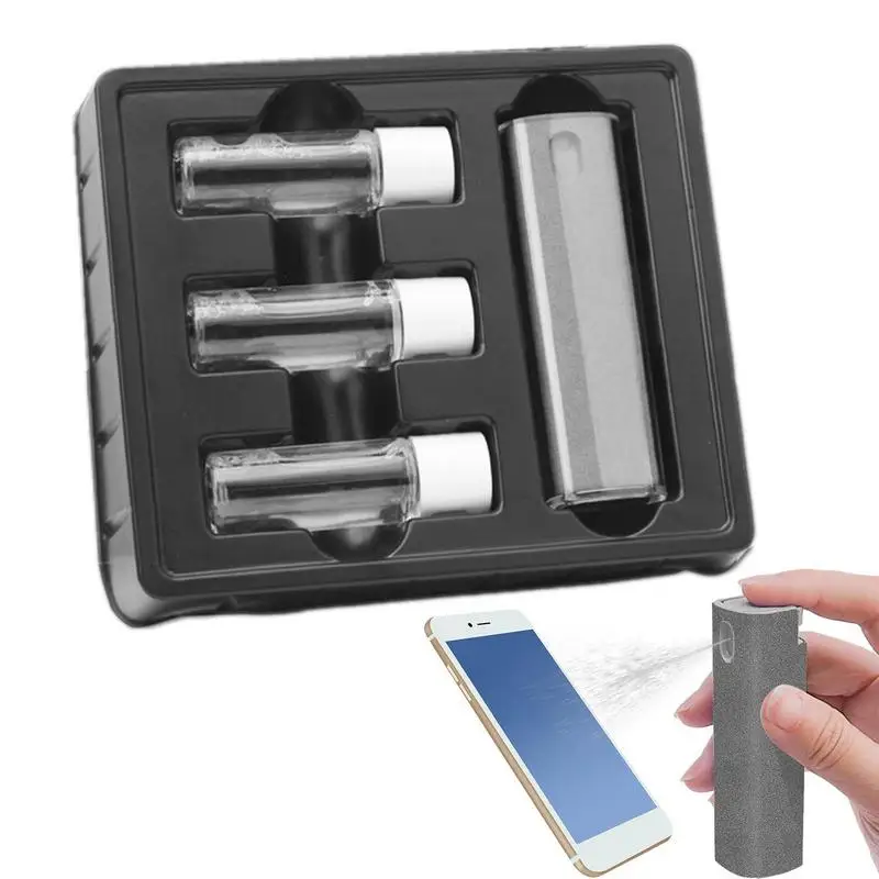 Computer Screen Cleaner All-in-One Touchscreen Cleaning Set With Microfiber Cloth Portable Travel Office Screen Cleaning Tool