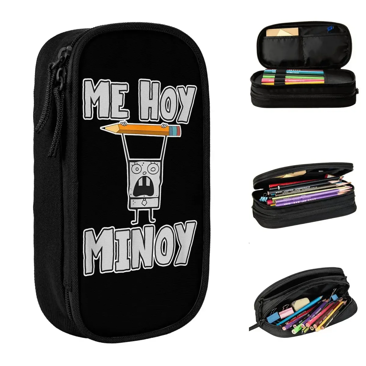 Губка Боб Квадратные Штаны Каракули Пеналы Me Hoy Minoy Держатель для ручек