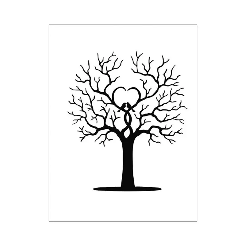 40 X свадебная гостевая книга дерево с отпечатками пальцев для детского душа