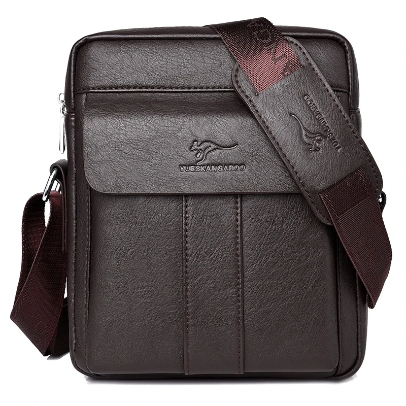 

Роскошная брендовая винтажная сумка-мессенджер кенгуру, мужские кожаные деловые сумки на плечо для мужчин, мужская сумка через плечо, Мужская Боковая Сумка-слинг, новинка 2023