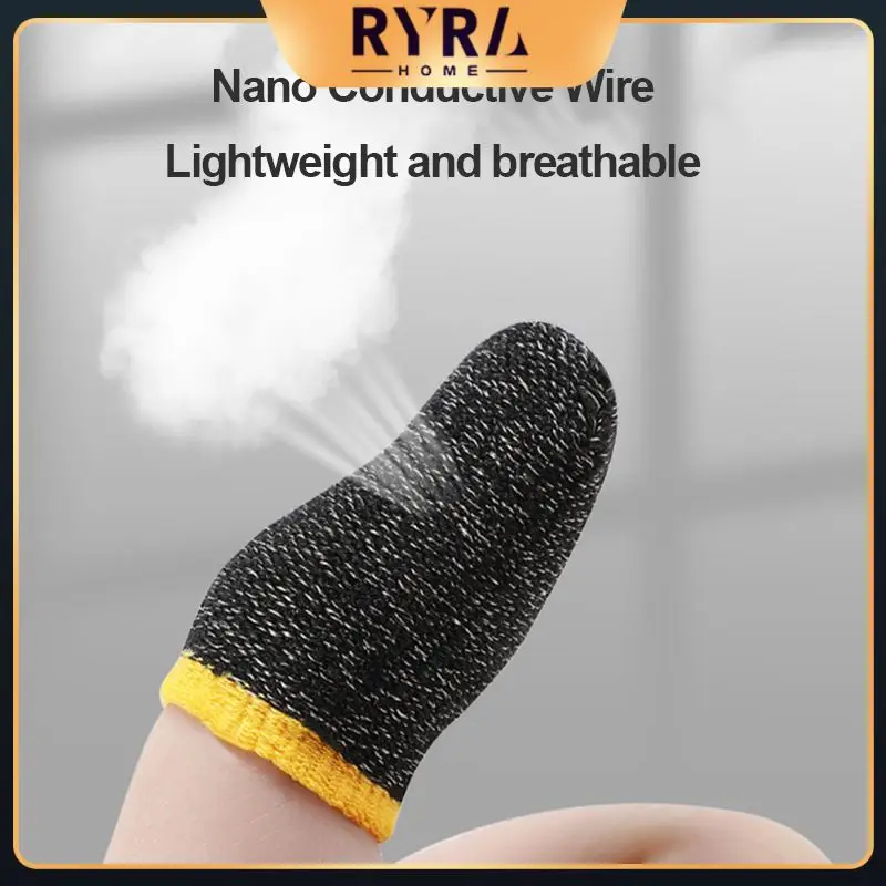 

Lightweight Finger Cots Fiber High Sensitivity Mobile Screen Game Controller Sweatproof Touch Screen Gloves For Gamer For Pubg