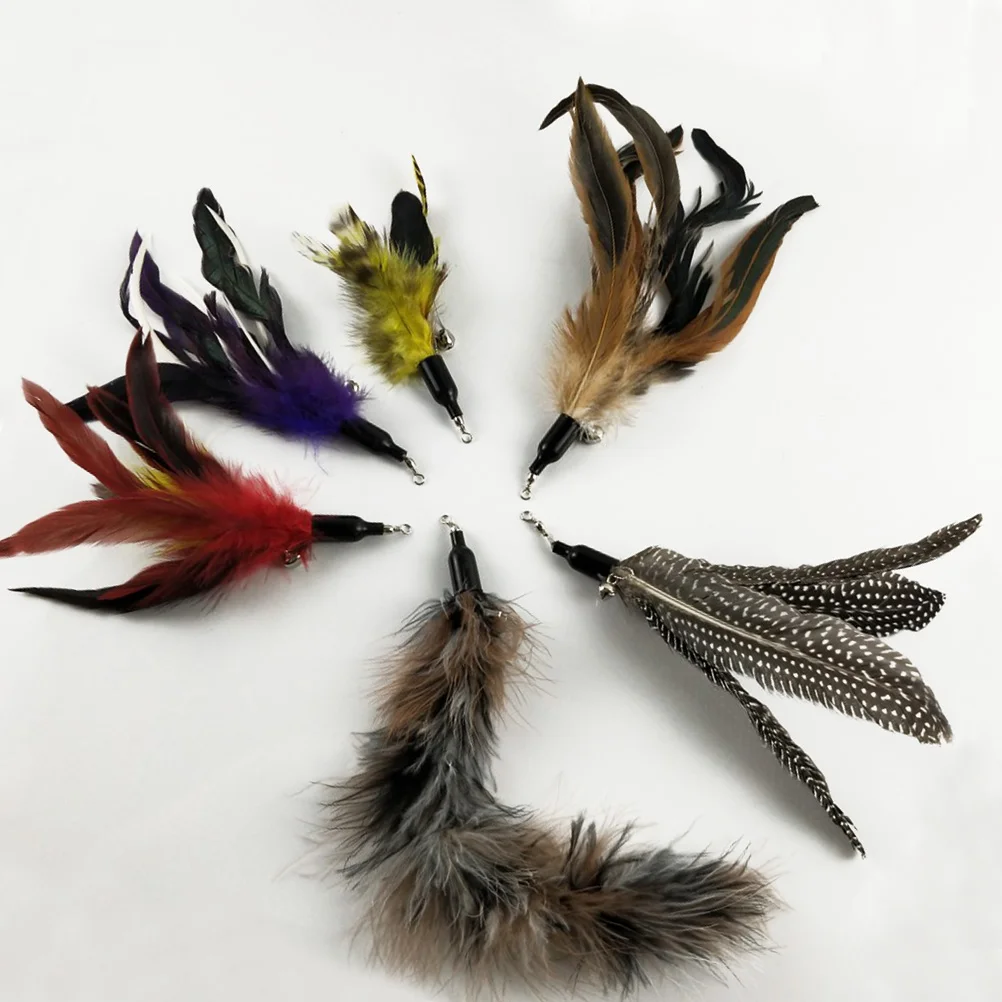 

Cat Teaser Toys Wand Toy Replacement Refill Attachments Inactive Interactive Indoor Cats Kitten