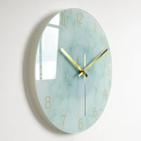creative european wall clock 12 inches 14 inches glass mute luxury digital wall clock modern design reloj de pared home decor