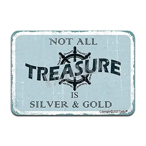 Железный постер &quotНе все сокровища серебряные и золотые&quot