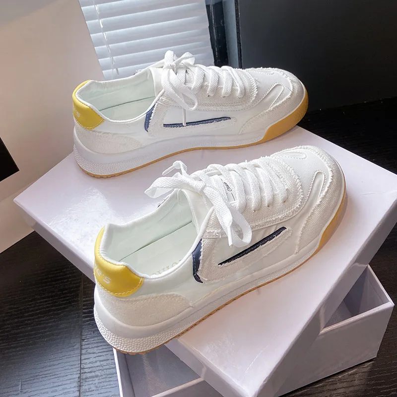 

Кроссовки женские без шнуровки, Вулканизированная подошва, однотонные, повседневная спортивная обувь, 2022