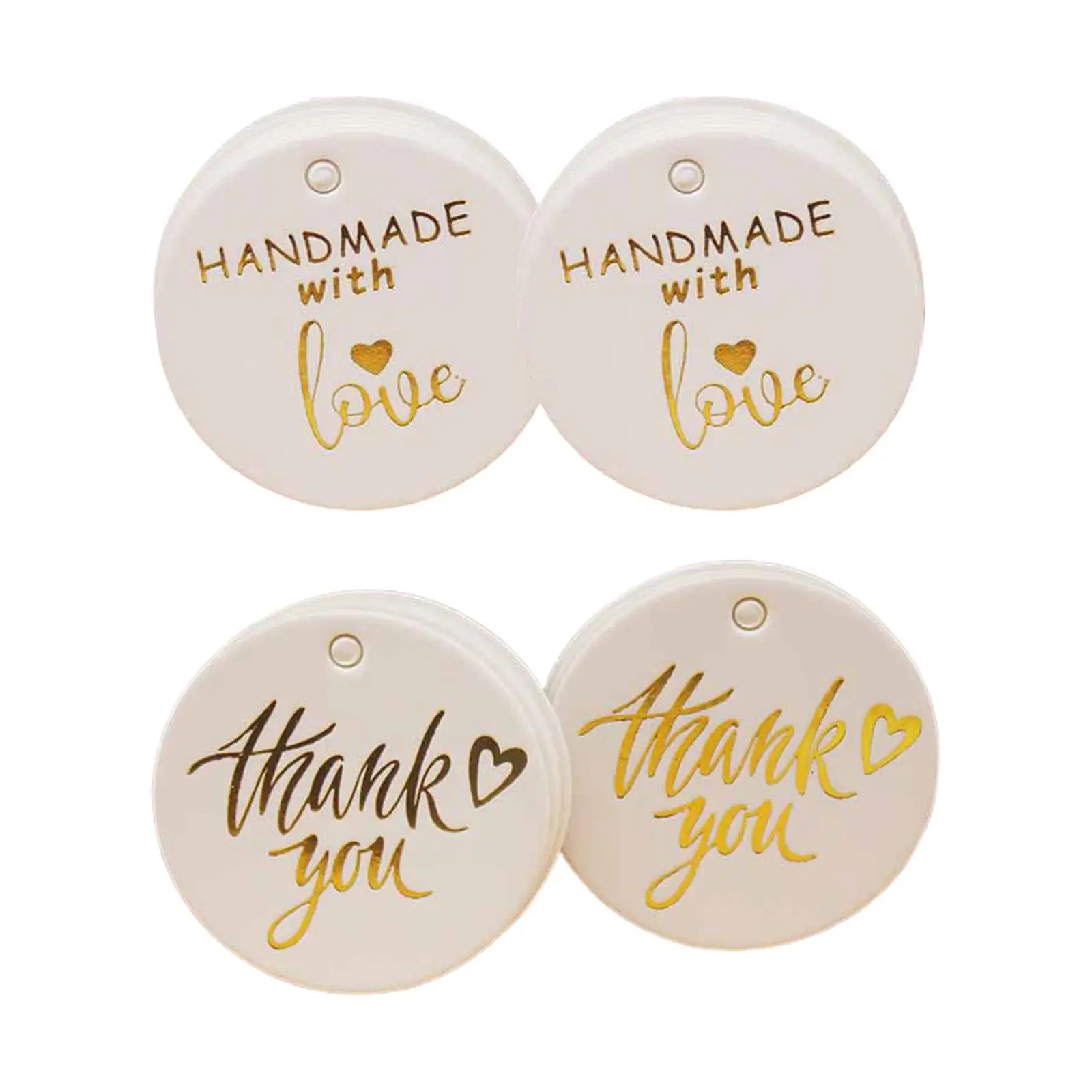 

100Pcs DIY Paper Gift Tag Vintage Style for Gift Cards Baking Food Birthday Party