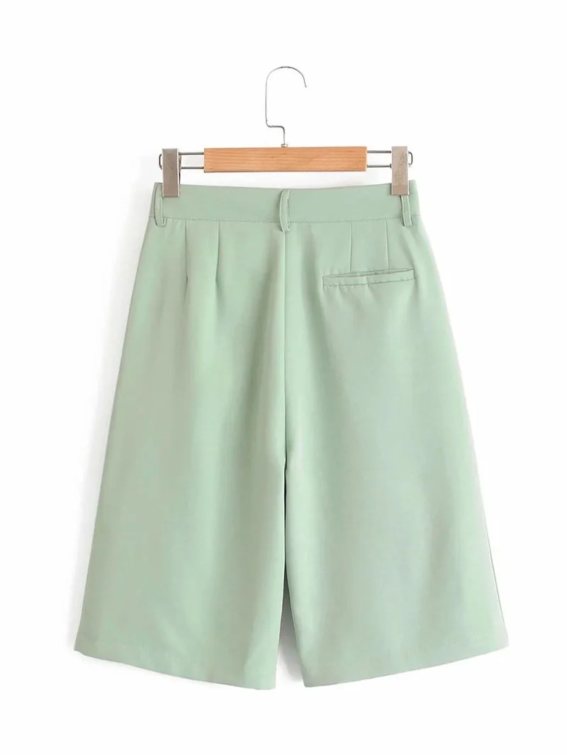 Candy Colors Casual Blazer Shorts Women Elegant Loose All Match Simple High Waist Suit Shorts Sweet Girl Style Commute Clothing